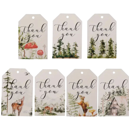Woodland Forest Gift Card Tags - Set of 14