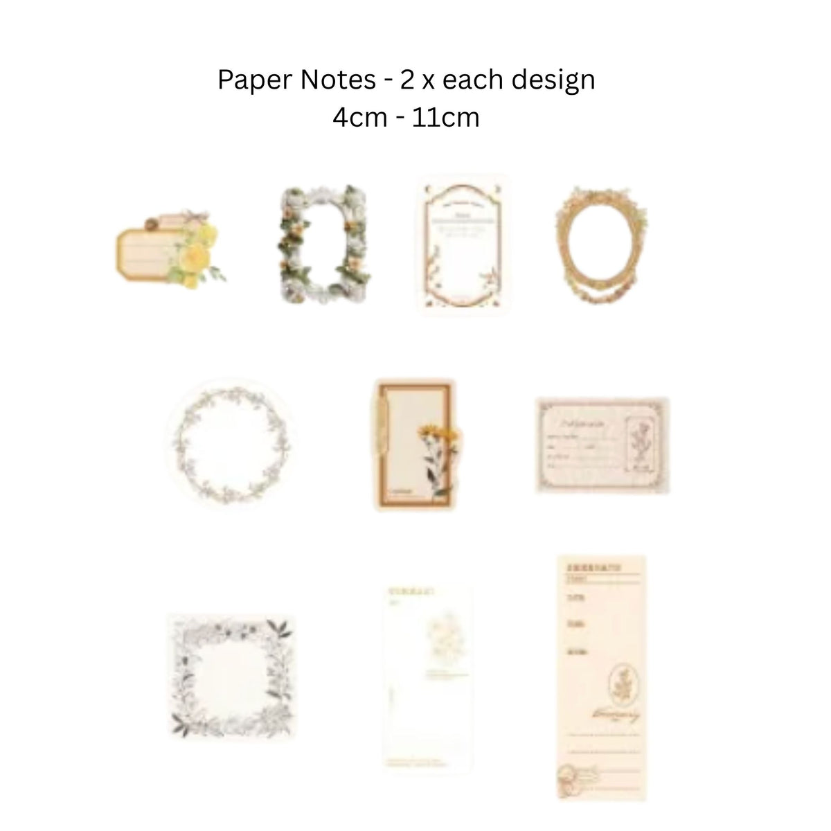 Neutral Scrapbooking Junk Journal Paper & Sticker Pack - 100 Pieces